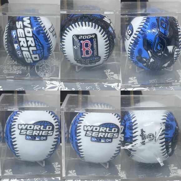 Sports Illustrated Boston Red Sox World Champions 2004 & Rawlings WS Baseball - Picture 3 of 5